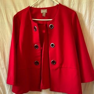 Gently Worn Chico’s Red Jacket